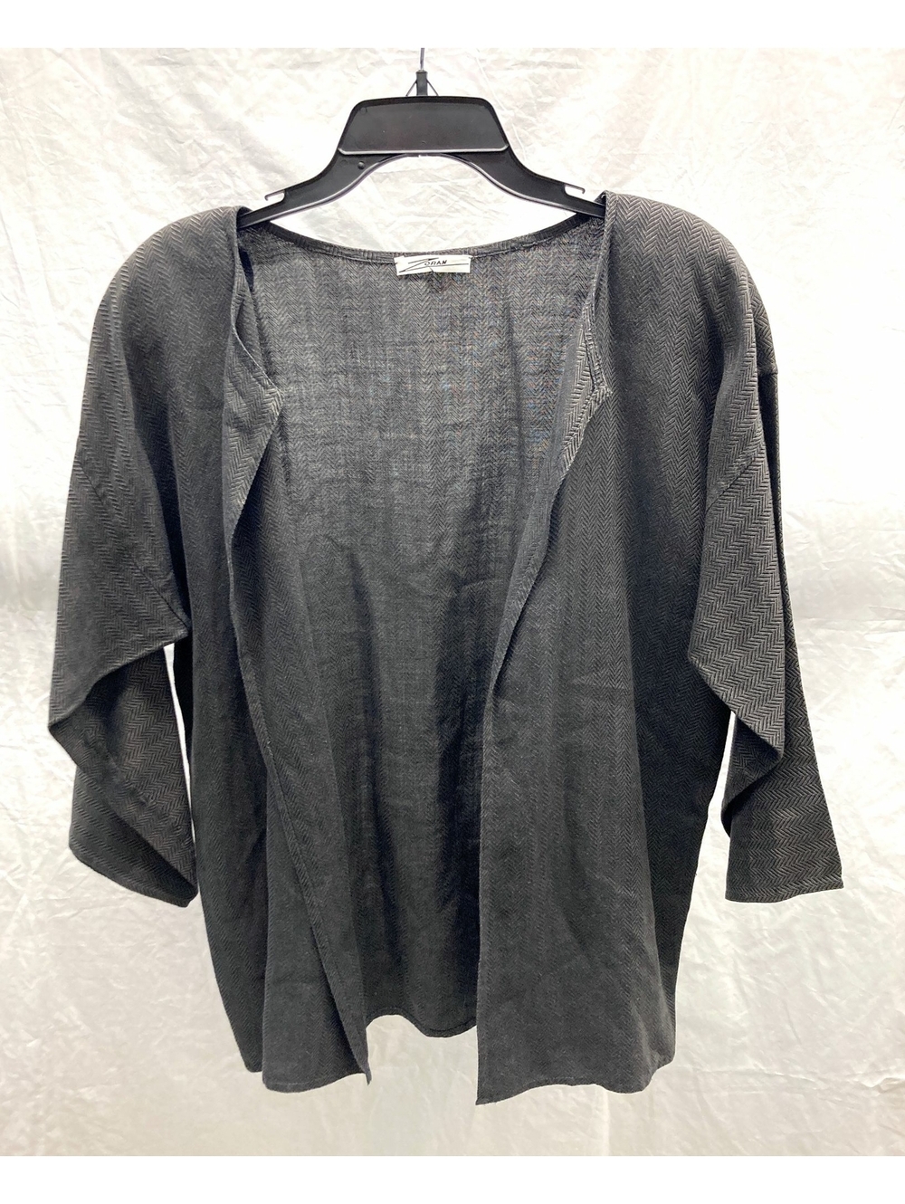 Zoran Linen Herringbone Light Open Jacket One Size
